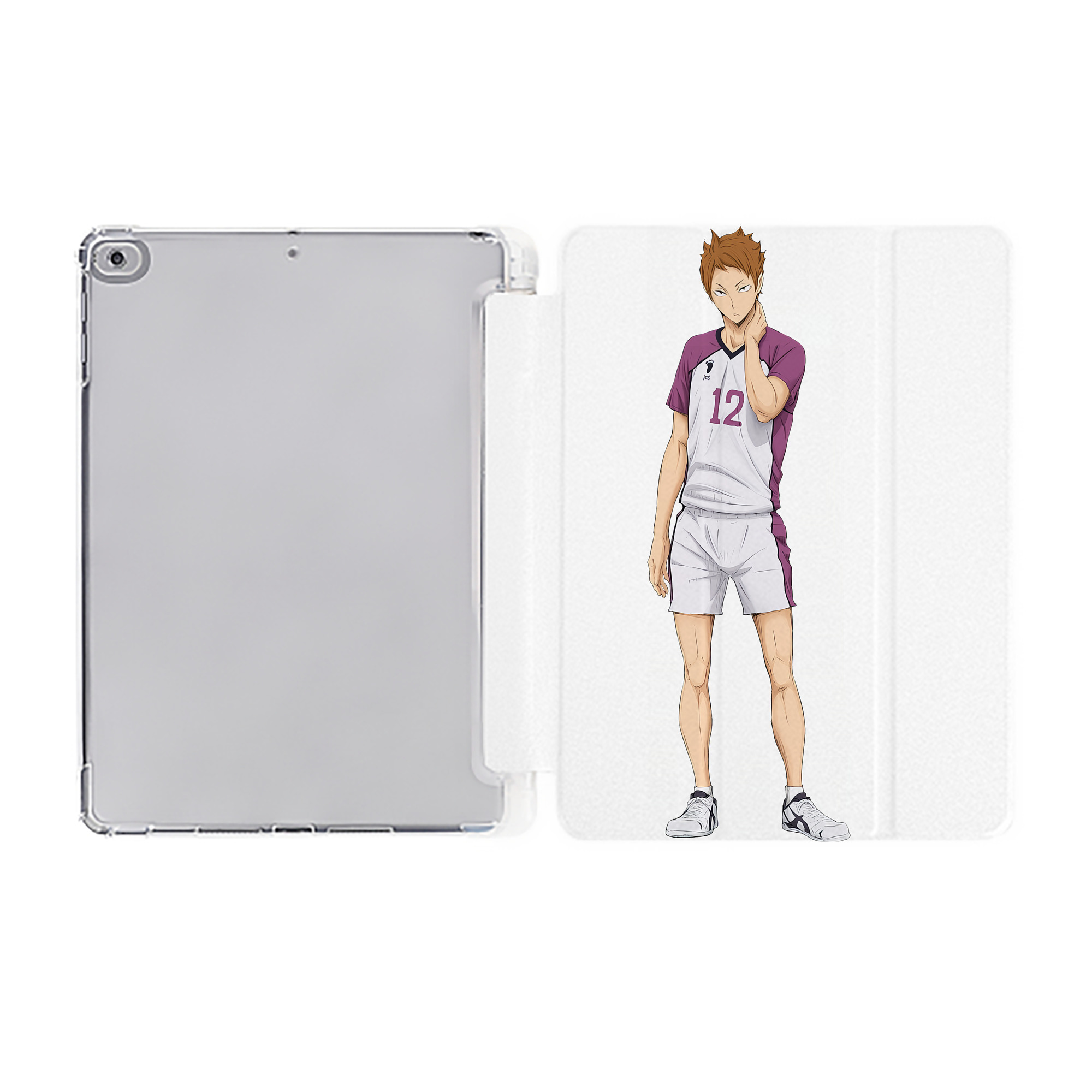 （画像用） ハイキュー!! Haikyu!! IPad ケース ペン収納付き 三つ折りスタンド PUレザー×シリコン 対応機種9.5/10.5/10.9インチ